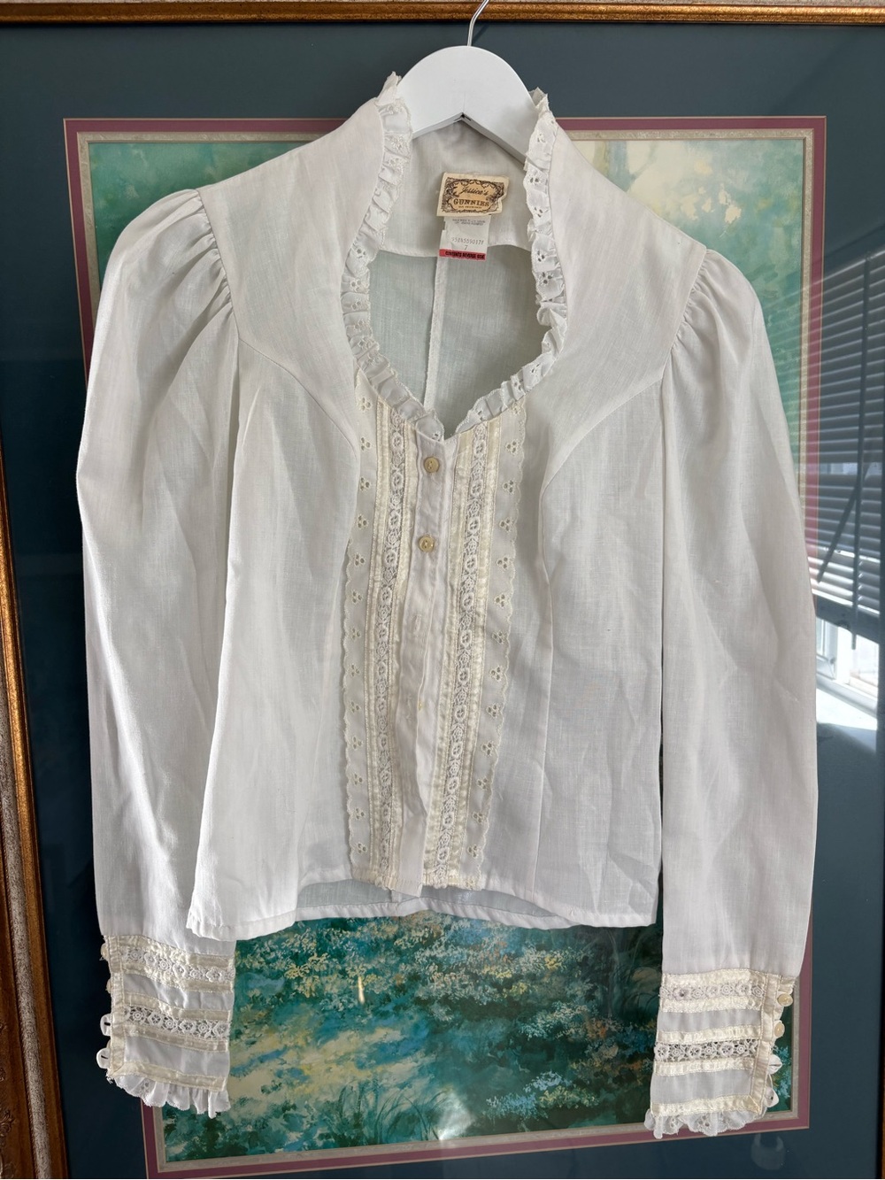 gunne sax victorian blouse
